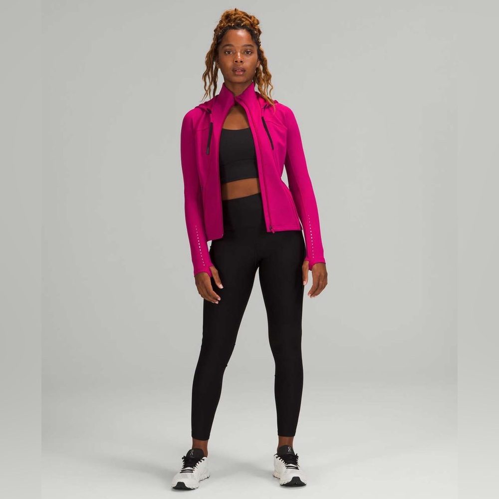 Lululemon Rain Repellent Running Jacket, Wild Berry, Size 4 Great Condition